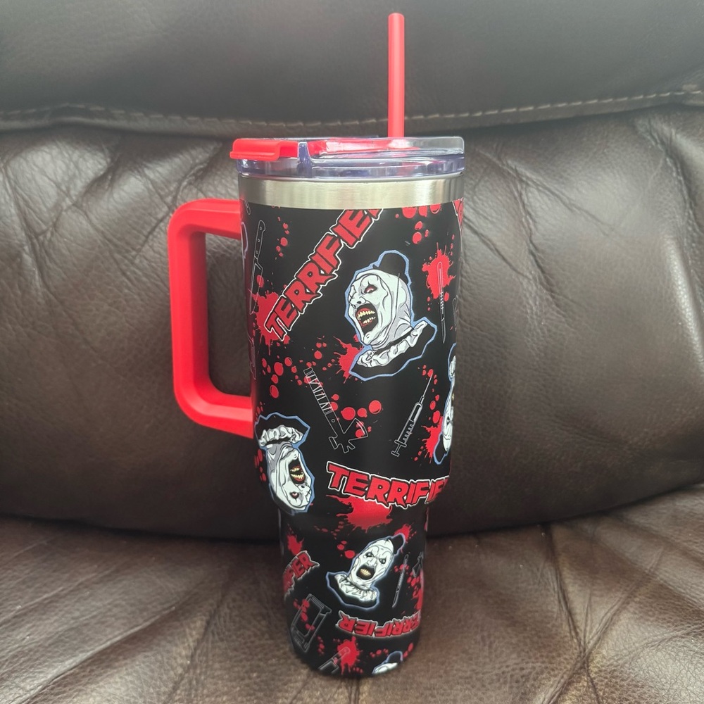 Terrifier Art the Clown 40oz Stainless Steel Travel Tumbler